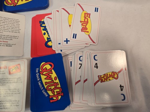 Qwitch The Quick-Switch Card Game; Complete w/All Cards & Instructions - Picture 4 of 6