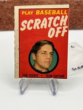 1970 TOPPS BASEBALL SCRATCH OFF GAME TOM SEAVER  New York Mets USED (C)