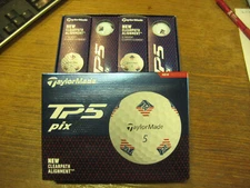1 dozen BRAND NEW 2024 Taylor Made TP 5   Pix  golf balls white USA Flag