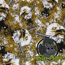 GUNS AND EAGLES HYDROGRAPHIC WATER TRANSFER HYDRO FILM DIP APE