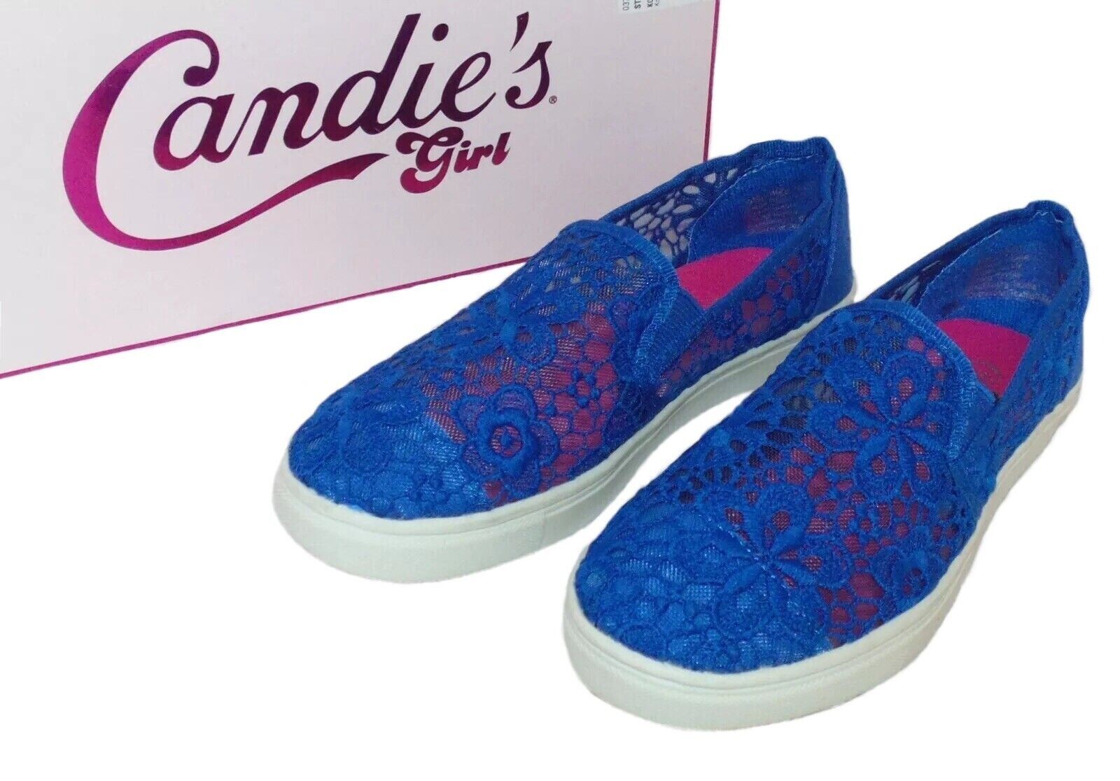 Blue Slip On Shoes Casual Dressy Flat