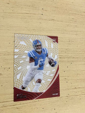 Zach Evans 2023 Panini Chronicles Draft Picks Clear Vision Blue Rookie /99 #12