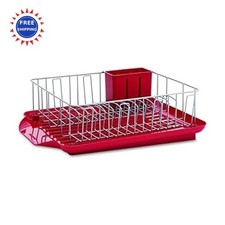 Farberware Classic Large Rust Resistant 3 Piece Dishrack with Drain Board Full