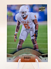 2015 Upper Deck Football Quandre Diggs Star Rookie card #68 Texas Longhorns RC. rookie card picture