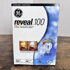 GE Reveal - 100 Watt Light Bulbs - A19 4-Pack you get 4 bulbs New