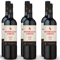 Wein-Genuss Montepulciano D´Abruzzo Doc, Trocken, Weinpaket (6X0,75L)