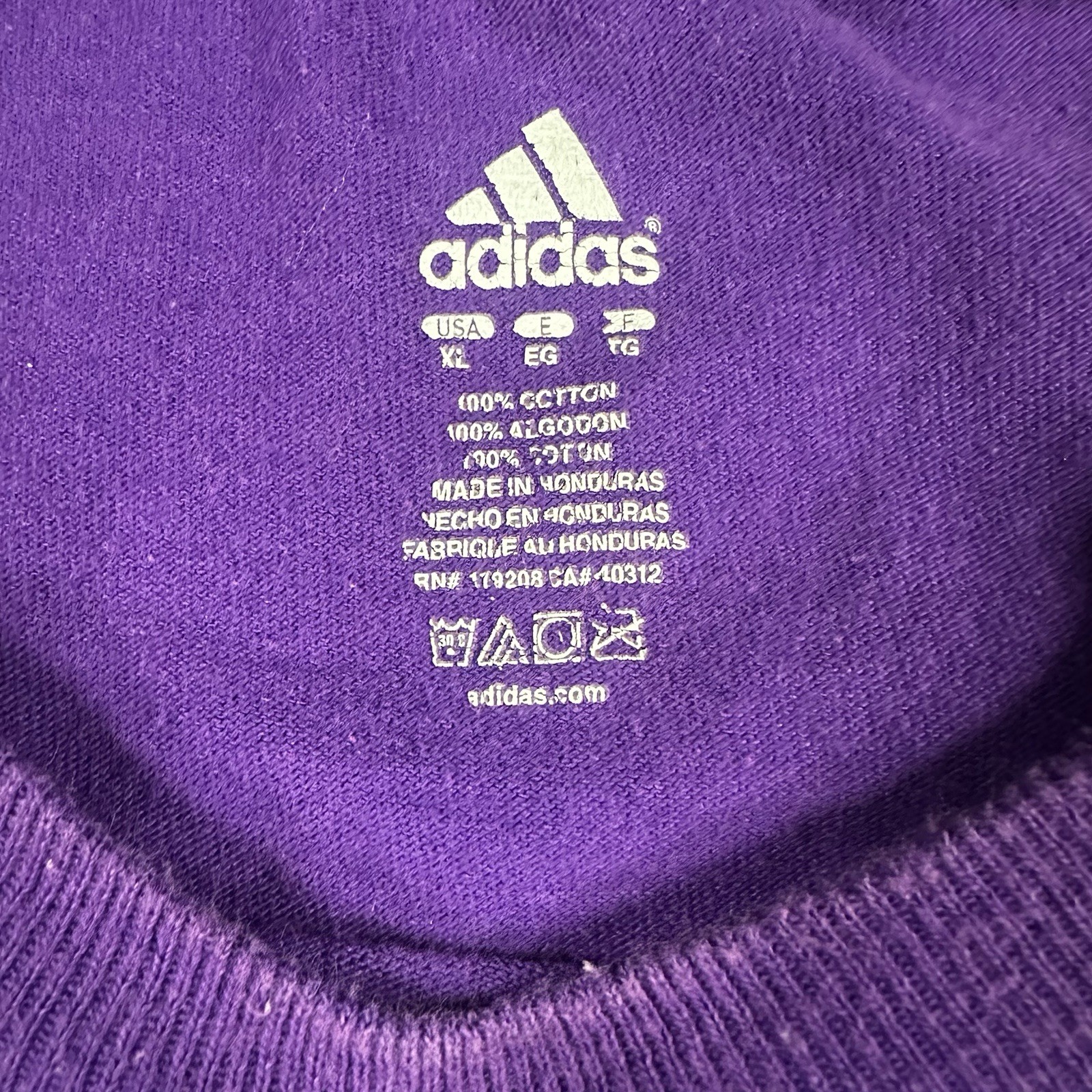 Adidas Los Angeles Lakers Long Sleeve T Shirt Purple Mens XLarge NBA thumbnail 4