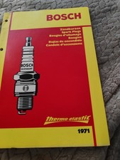 Zündkerzenkatalog Bosch Von 1971 Nagelneu