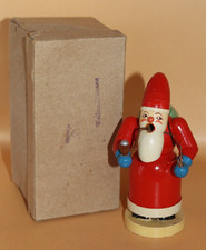 Antiker Räuchermann Weihnachtsmann 15cm Seiffen Erzgebirge Rarität OVP