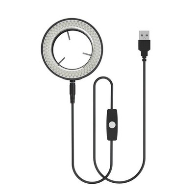 USB Powered Adjustable Brightness Circular Light for Microscope 144 LEDs