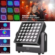 Professional Moving Head Wash Light 360W RGBW 96 RGB LEDs Strobe Sound DMX512