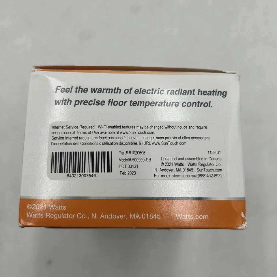 SunTouch ConnectPlus WarmWire Under Floor Heating Kit & Cable, Sensor, 60 sq ft - Image 4 of 4