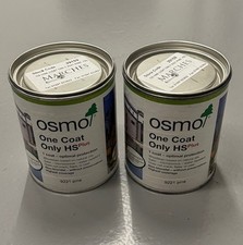 Genuine OSMO One Coat Only HS Paint 9221 Pine 2 x 0.75L Tins for Outdoor Wood
