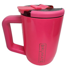 Brumate Tumbler Mug 15 oz Bright Neon Pink Limited Edition Mug NEW, open box