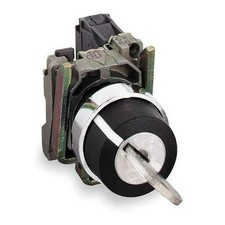 Selector Switch 22mm Keyed 2 Position Maintained Chrome Metal IP69 NEMA 4X