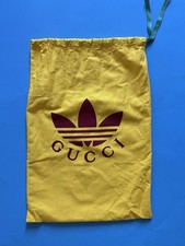   Authentic Gucci x Adidas Yellow Dust Bag 9  x13  