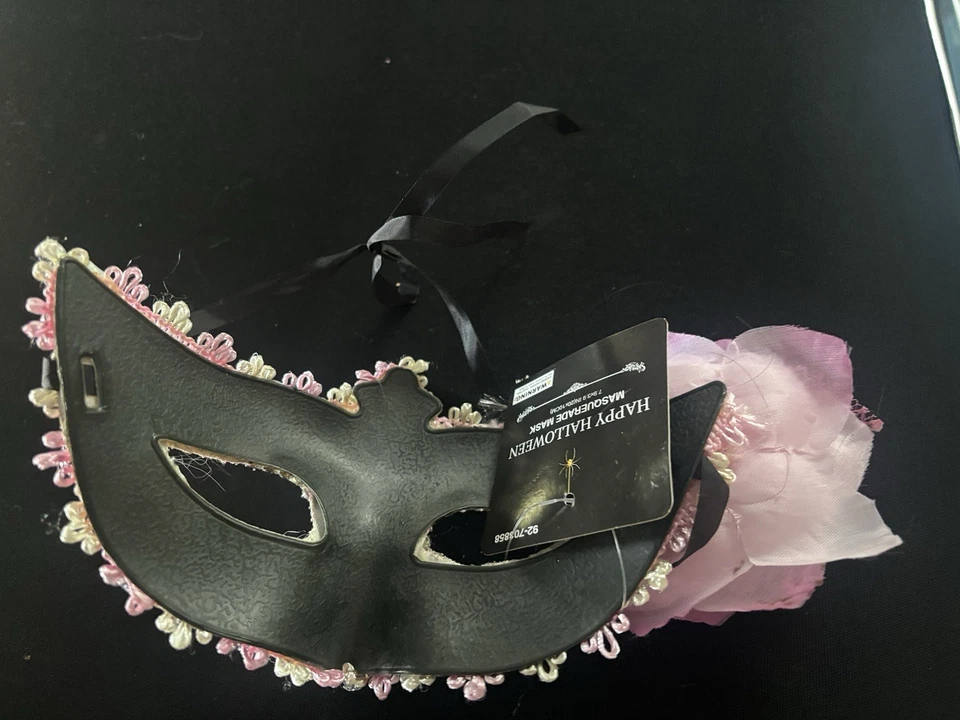 Pink Costume Halloween Masquerade Mask for Women Men Sexy Halloween USA Free - Image 2 of 4