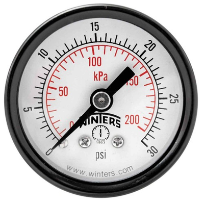 #ad Winters 1 1 2 inch Dial Size Economy Utility Dry Pressure Gauge Brass Inter... $17.79