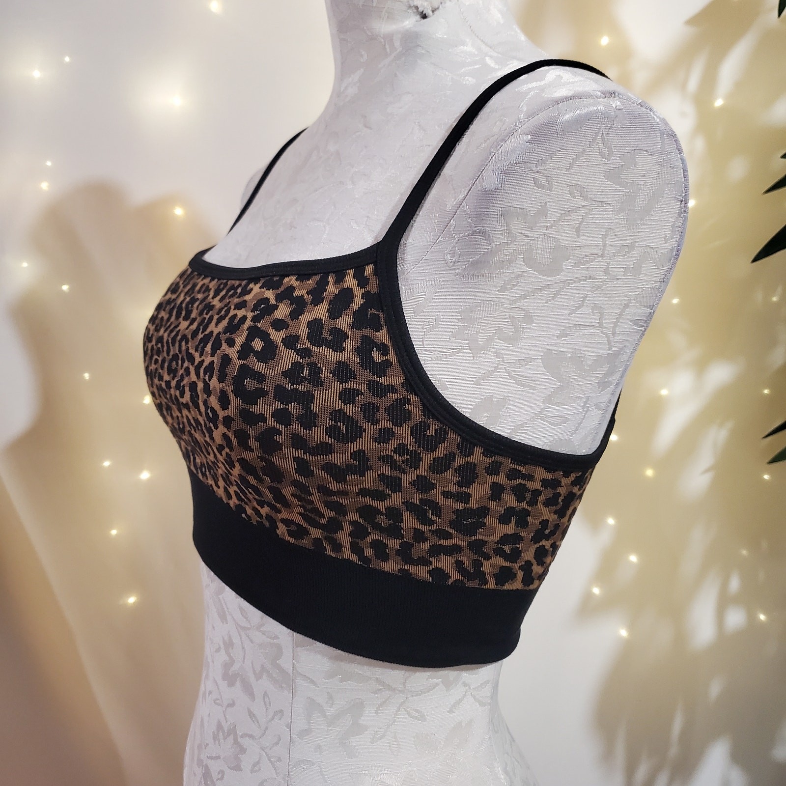 Fabletics Cloud Seamless Leopard Print Midi Brale… - image 4