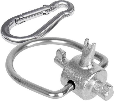 Universal Locking Cap Key Tool for 410A and R22 Refrigerant, Tamper-Proof Multi