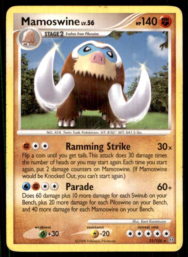 2008 Diamond & Pearl - Stormfront Mamoswine Stage 2/Rare #21