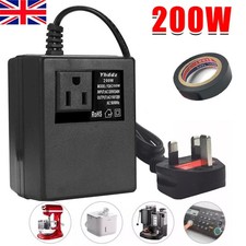 200W Power Voltage Converter Transformer Step-Down 220V/240V to 110V/120V UK