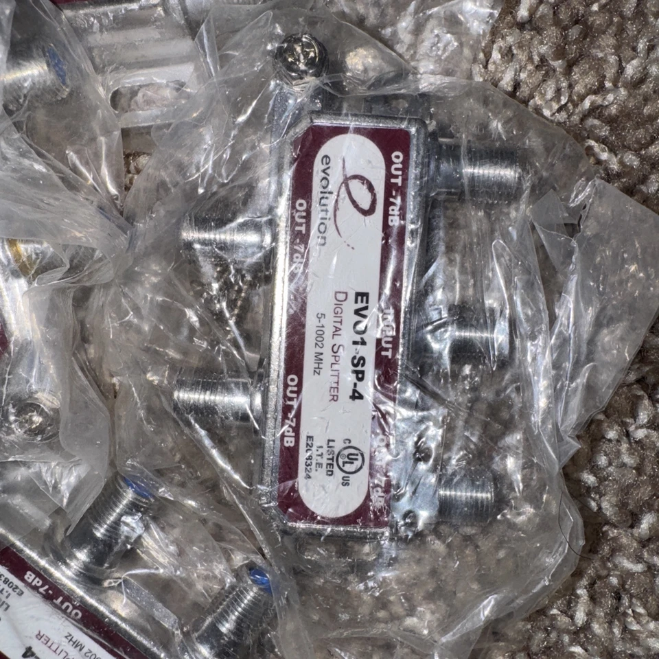 4-way Cable SPLITTER TV DIGITAL CABLE INTERNET COAXIAL 5-1002Mhz - Image 2 of 4