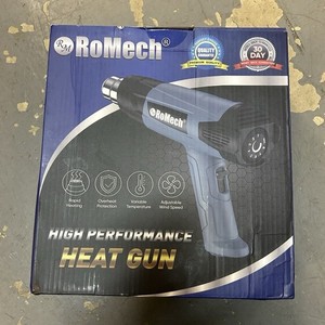 RoMech Heat Gun 1500W 120V Corded Electric 140-1110°F Variable Temp Blue
