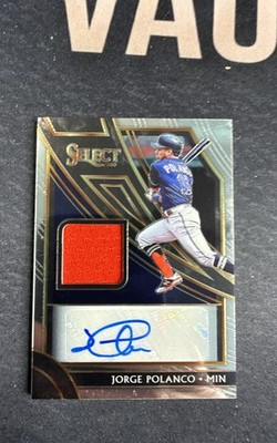 2020 Panini Select - Signature Materials Jorge Polanco #SM-JP /75 (AU, MEM)