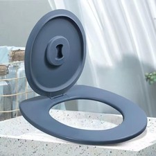 Siège de toilette portable avec seau, idéal pour le camping et les longs
