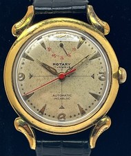 Vintage Men's Rotary Automatic Watch, New Crystal, Power Reserve Indicator