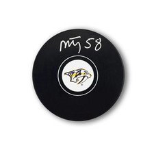 Michael Bunting Autographed Nashville Predators Hockey Puck