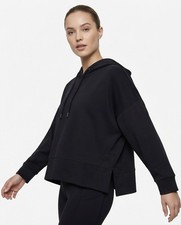 Mondetta Women s Black Oversized Pullover Hoodie Size L Performance Soft