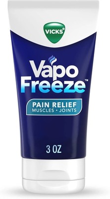 Vicks VapoFreeze Menthol Pain Relieving Cream 3oz, for Muscles & Joint Pain... 