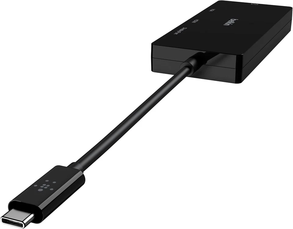 Belkin Multiport USB-C Adapter (USB-C Video Adapter w/ VGA, DVI, 4K HDMI, 4K Dis - Image 4 of 4
