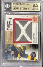 2022-23 SP Game Used Eeli Tolvanen ‘22 Stadium Series Net Cord  #5/5 BGS 9.5