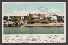 Forest City Landing Gem Theatre Peak's Island Portland ME univided postcard 1905