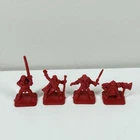 Vtg 1989 Hero Quest Elf Wizard Barbarian Dwarf Miniatures Pieces Milton Bradley