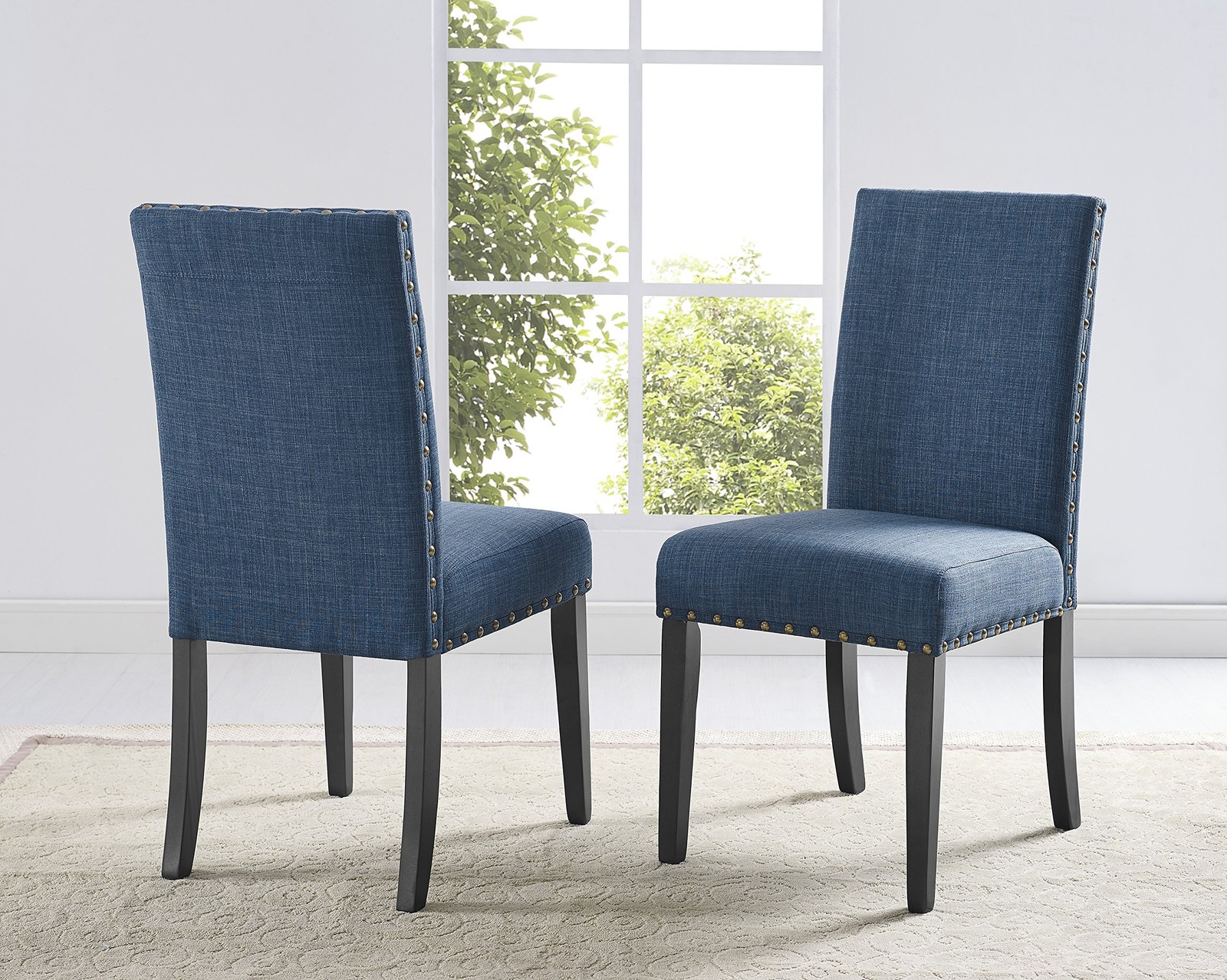 S With Nailhead Trim, Set Of 2