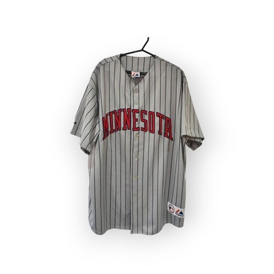Majestic Minnesota Twins MLB Trikot, #33 Morneau, grau, Größe XL/XXL