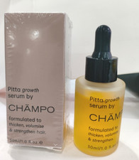 NEW Champo Pitta Growth Serum 2Pack 30ml Volumising Roots Thicker Fuller Hair US