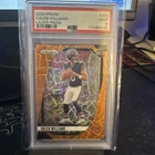 2024 Panini Prizm - Caleb Williams Rookie - Orange Lazer Parallel - #301  PSA 9