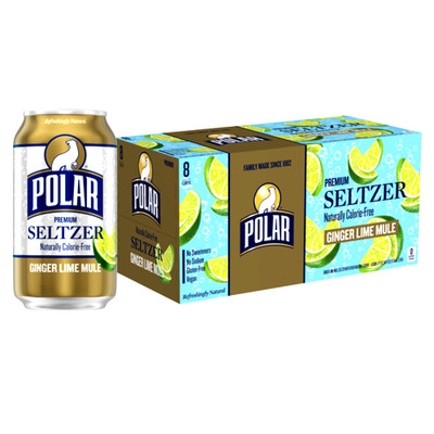 Polar Seltzer, Ginger Lime Mule 12 fl oz 8 Pack FREE SHIPPING!!!!!