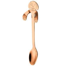 Cuillère en inox cuivré en forme de chien