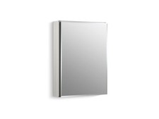 KOHLER CLC Flat, Single Medicine Cabinet with Mirrored Door , 20” Width x 26” He