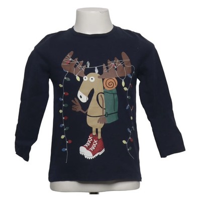C&A, Langarmshirt, Größe: 110, Blau, Baumwolle, Print, Jungen #xgL
