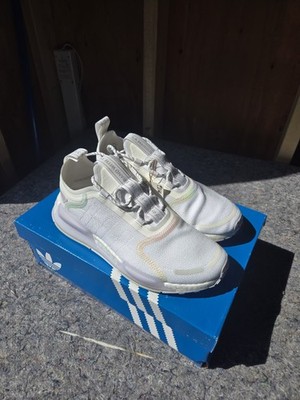 Adidas Unisex NMD_V3 J Athletic Shoes White Iridescent GX5698 Size 7