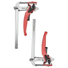 2X(2pcs Ratcheting Table Clamp, Ratchet Track Saw Guide Rail Clamp for3680