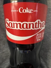 Share a Coke with   Samantha   2025 Personalized Gift Coca~Cola Bottle 20oz Sam