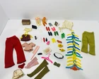 Barbie 1960’s Vintage Large Mixed Accessory Clothing Shoes Hangers Bundle Lot